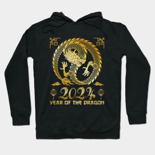 Golden Lunar Year Of The Dragon 2024 Hoodie